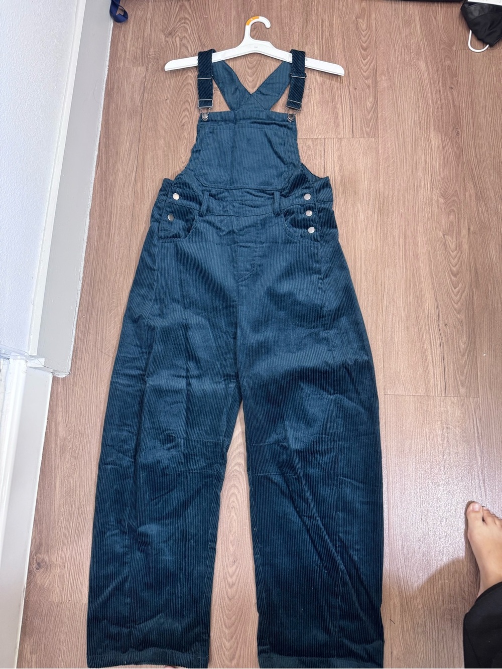 Green Corduroy Overalls women’s medium